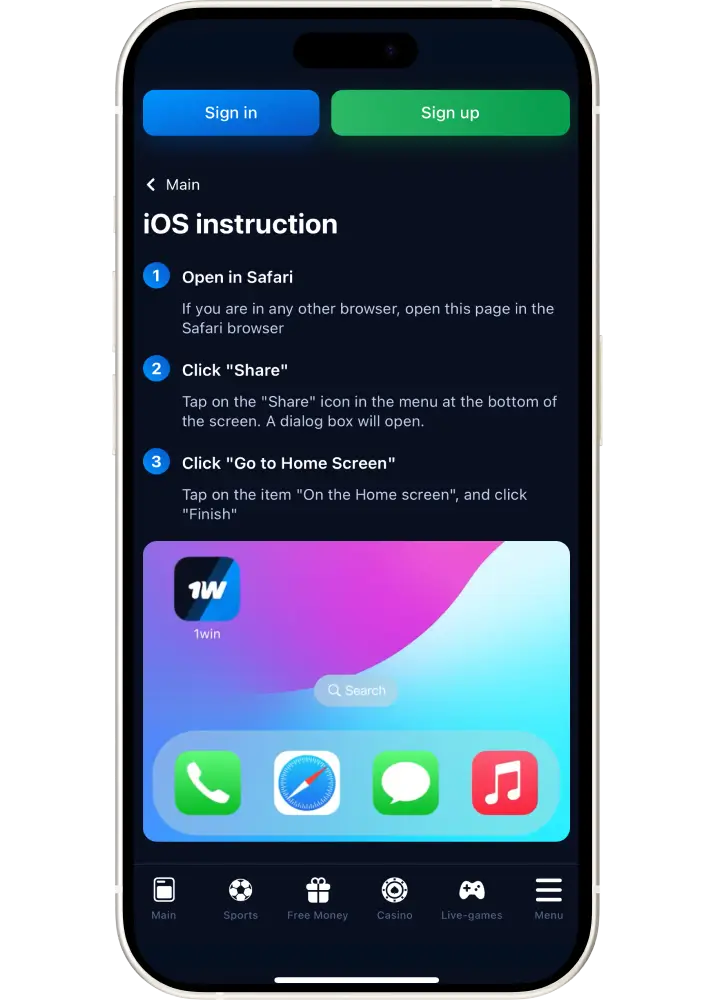 Download 1win app for ios Download 1win app for ios