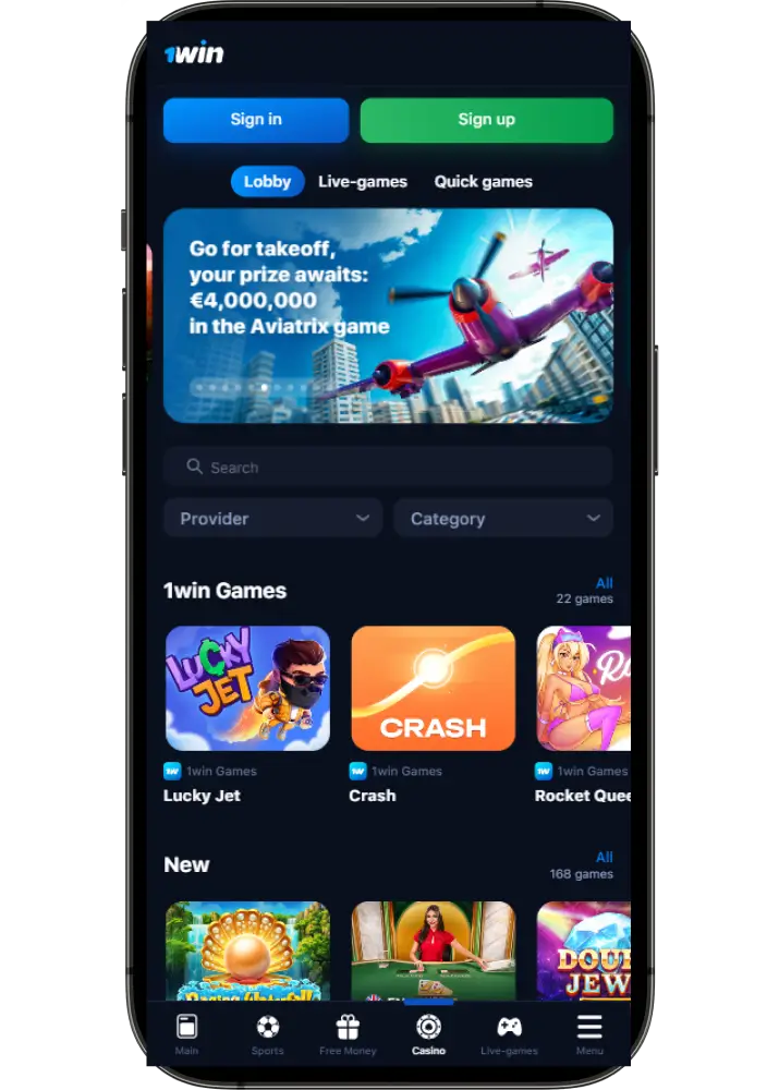 Guide to play 1win games online