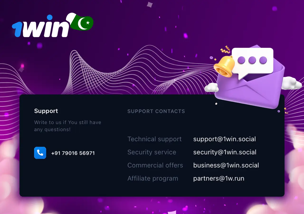 Mail to 1win support Mail to 1win support